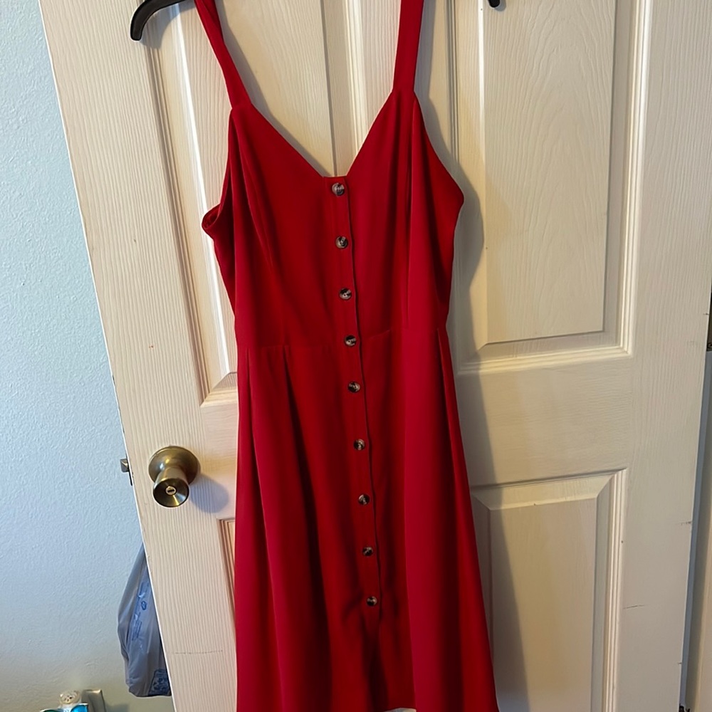 Red picnic dress